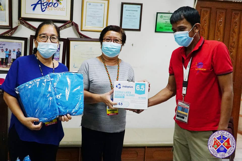 PGLU donates PPEs, disinfection supplies to LGU Agoo