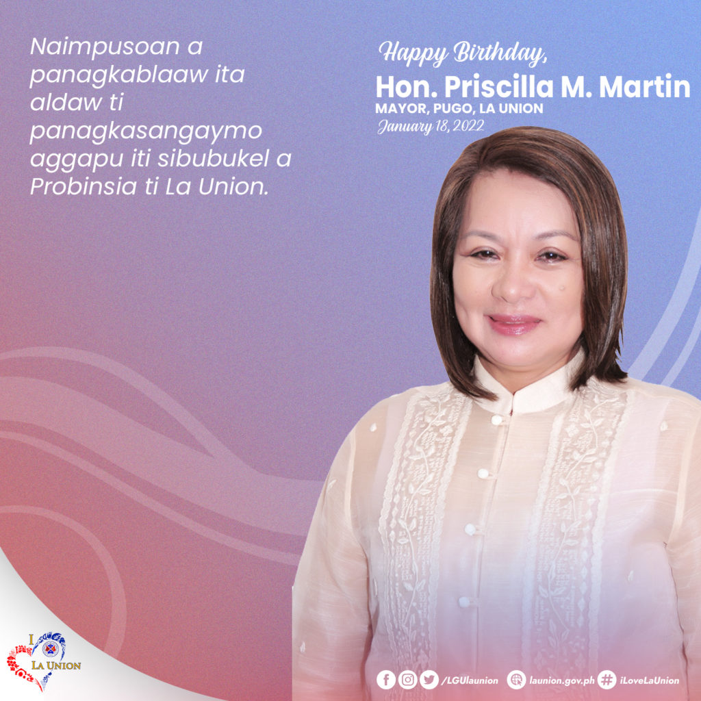 Happy Birthday Hon. Priscilla M. Martin, Mayor, Pugo