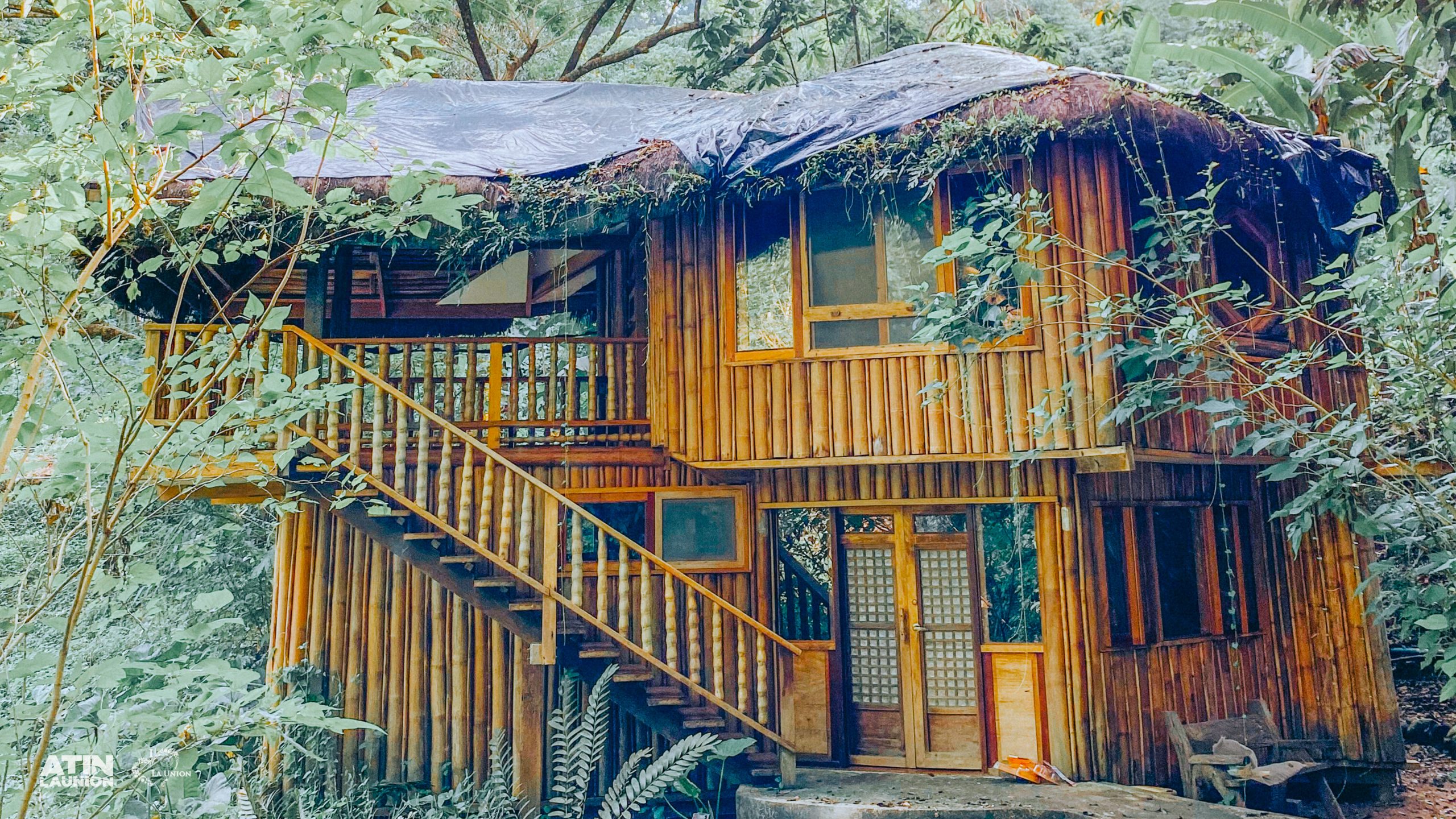 A modern bahay kubo in the agri-tourism site Lotus Valley Farm.